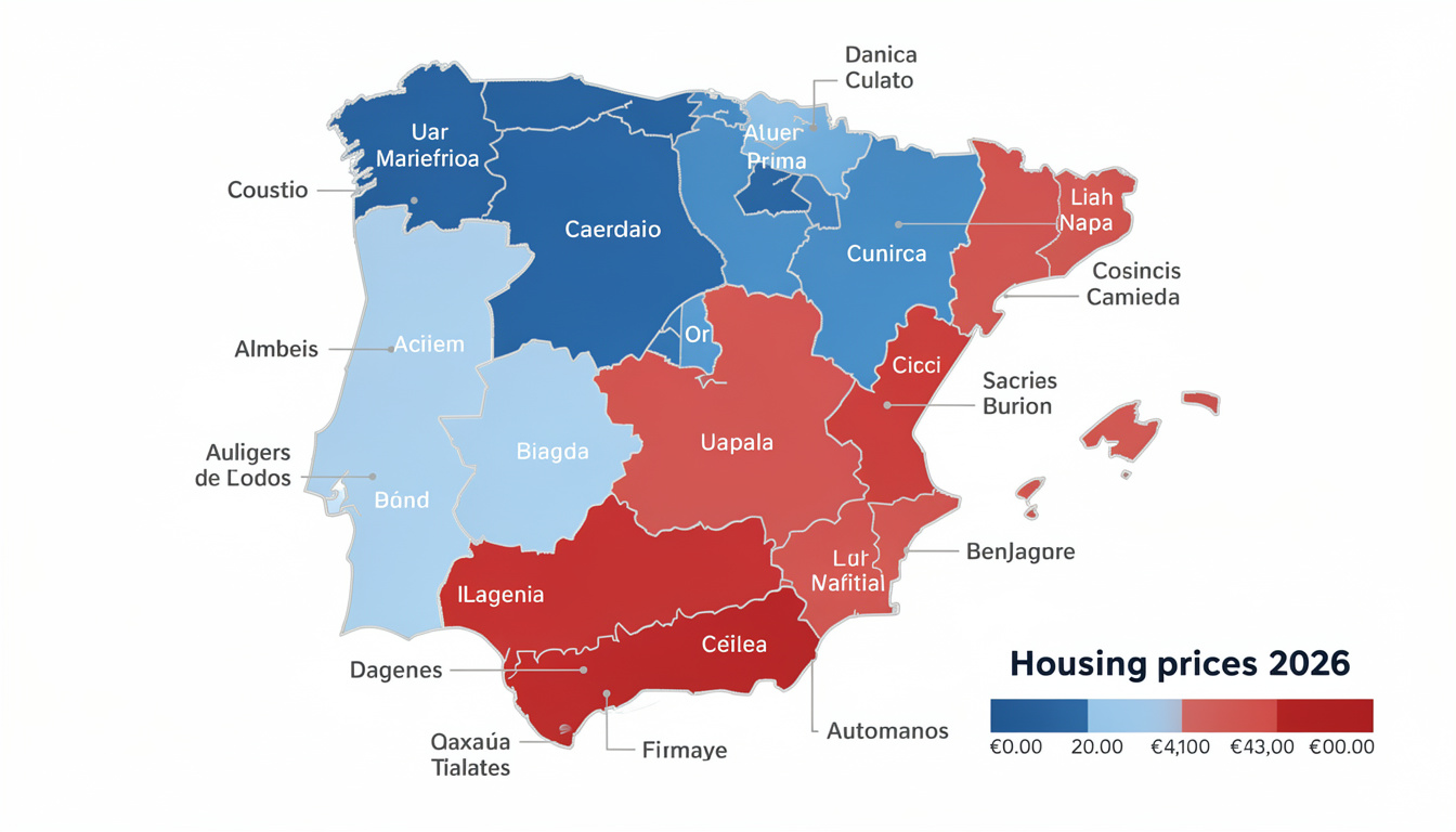 descubre las tendencias del precio de la vivienda en españa para 2026, analizadas por comunidades autónomas para una mejor comprensión del mercado inmobiliario.