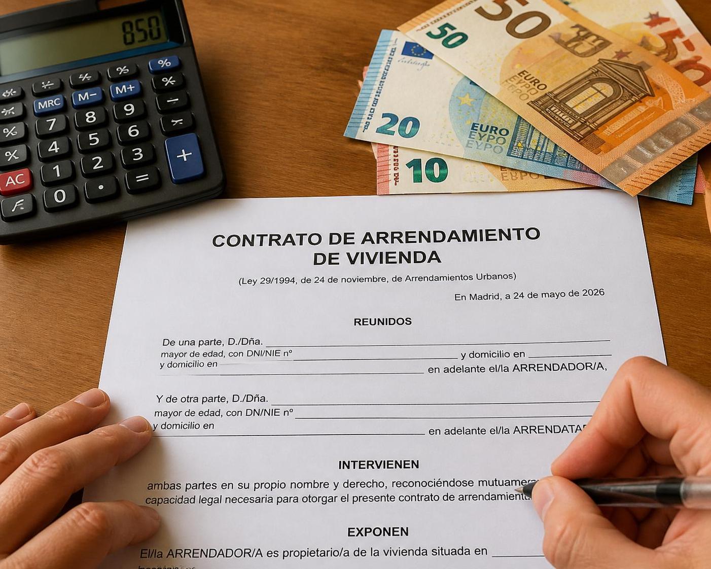 descarga el modelo 2026 del contrato de alquiler de vivienda, fácil y listo para usar. asegura tus derechos y obligaciones de manera clara y legal.